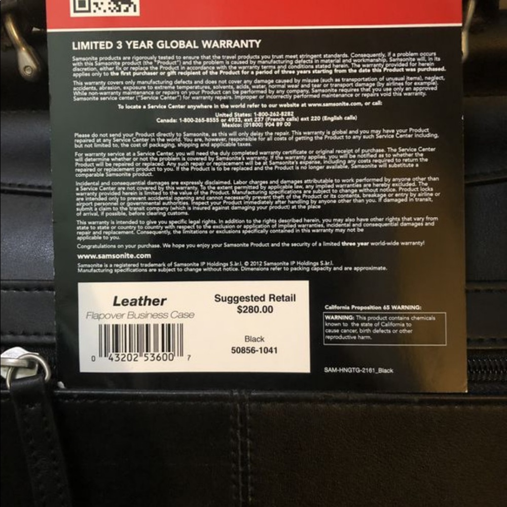 Samsonite Briefcase Practically New - image 3